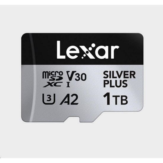 Obrázek Lexar microSDXC Professional SILVER Plus UHS- I/ U3/ A2/ 4K R205/ W150 (V30) 1 TB