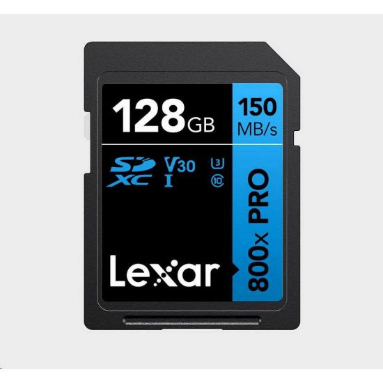 Obrázek Lexar SDXC 800x Pro UHS- I cards, C10 (V30) U3, R150/ W45, 256 GB