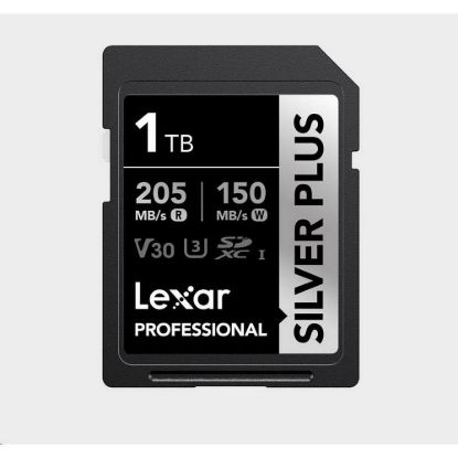 Obrázek Lexar SDXC Professional SILVER Plus 1066x UHS- I/ U3/ A2/ 4K R205/ W150 (V30) 1 TB