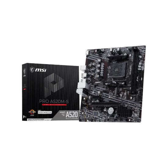 Obrázek MSI MB Sc AM4 PRO A520M- S, AMD A520, 2xDDR4, 1xHDMI, mATX