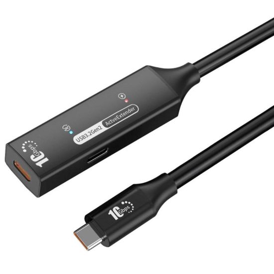 Obrázek PremiumCord USB- C 3.2 Gen 2 repeater a prodlužovací kabel Male- Female, 10Gbps Aluminium 5m