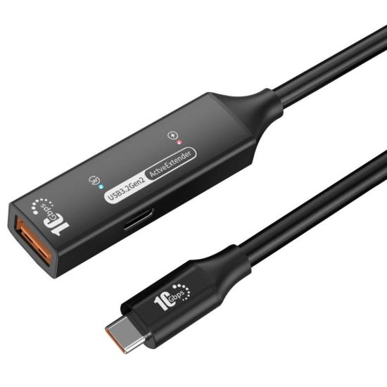 Obrázek PremiumCord USB 3.2 Gen 2 repeater a prodlužovací kabel C- Male- A- Female, 10Gbps Aluminium 5m
