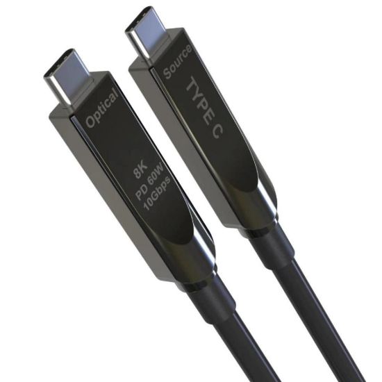 Obrázek PREMIUMCORD Kabel USB- C GEN2 AOC DP1.4 8K@60 Hz a 4K@144 Hz 10Gbps, 7m