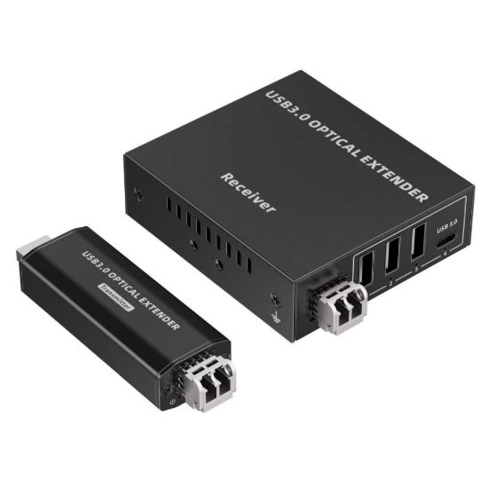 Obrázek PremiumCord USB 3.2 5Gbps Super- speed 4- portový 150m Multi- mode optický extender