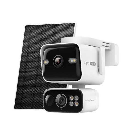 Obrázek TP- Link Tapo C675D KIT venkovní/ outdoor otočná kamera, solární panel (2x 8MP, 4K 2160p, IR 15m, WiFi, micro SD card)