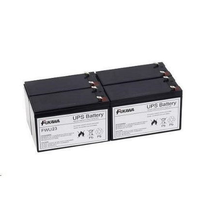 Obrázek Baterie - FUKAWA FWU- 23 sada baterií za RBC23 (12V/ 7Ah, 4ks)