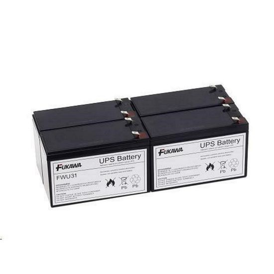 Obrázek Baterie - FUKAWA FWU- 31 sada baterií za RBC31 (12V/ 7Ah, 4ks)