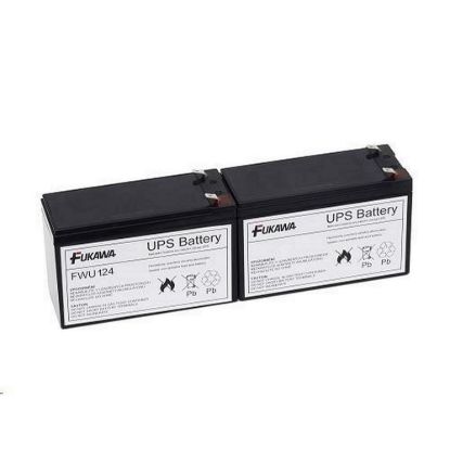 Obrázek Baterie - FUKAWA FWU- 124 sada baterií za APCRBC124 (12V/ 9Ah, 2ks)