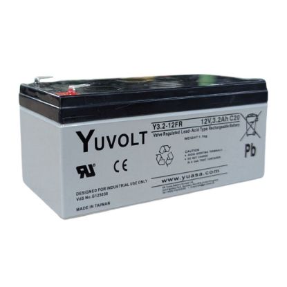 Obrázek Baterie - YUVOLT Y3.2- 12FR (12V; 3, 2Ah; faston F1- 4, 7mm; životnost 3- 5let)