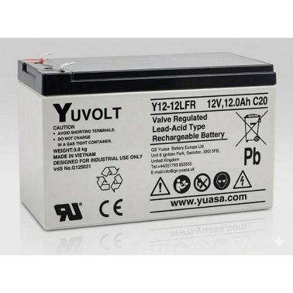 Obrázek Baterie - YUVOLT Y12- 12FR (12V; 12Ah; faston F2- 6, 3mm; životnost 3- 5let)