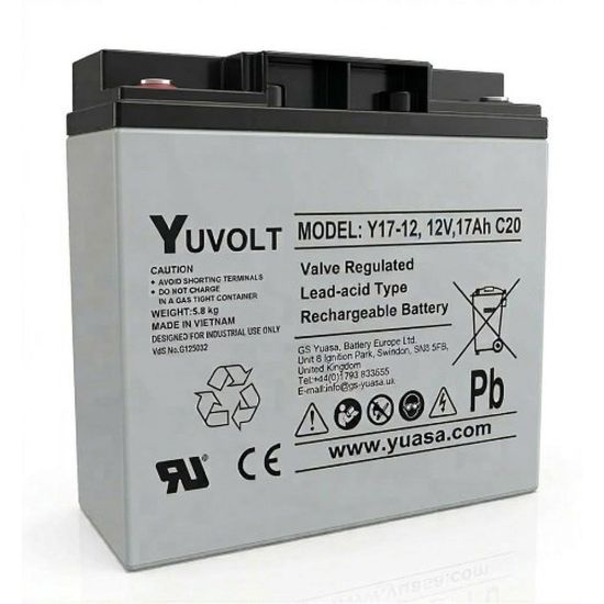 Obrázek Baterie - YUVOLT Y17- 12FR (12V; 17Ah; závit M5; životnost 3- 5let)