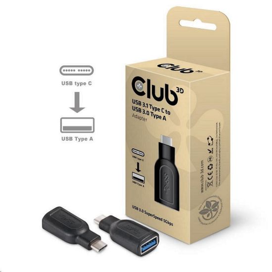 Obrázek Club3D Redukce USB 3.1 typ C na USB 3.0 typ A (M/ F)