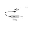 Obrázek i- tec USB- C/ USB- A Metal HUB 3 (2x USB- C, 1x USB- A) Port + 2.5GLAN