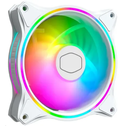 Obrázek Cooler Master ventilátor MasterFan MF120 Halo 3in1 White, 3 x 120mm, ARGB, bílá