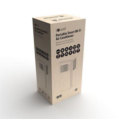 Obrázek Solight mobilní klimatizace 9000 BTU, smart WiFi, chlazení, odvlhčování, ventilátor