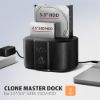 Obrázek AXAGON ADSA- SC, USB- C 5Gbps dokovací stanice pro 2x SATA 6G 2.5"/ 3.5" SSD/ HDD s funkcí klonování