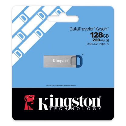 Obrázek Kingston Flash Disk 128 GB USB3.2 Gen 1 DataTraveler Kyson, R: 220MB/ s