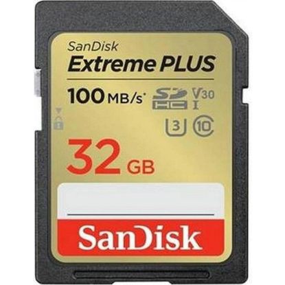 Obrázek SanDisk SDHC karta 32 GB Extreme PLUS (100 MB/ s Class 10, UHS- I U3 V30)2- pack