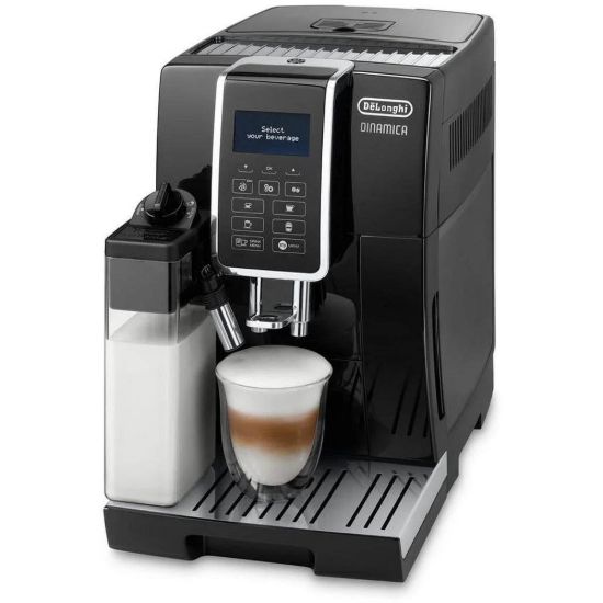 Obrázek BAZAR - DeLonghi Dinamica ECAM 350.55.B automatický kávovar, 15 bar, vestavěný mlýnek, mléčný systém, zásobník na mletou