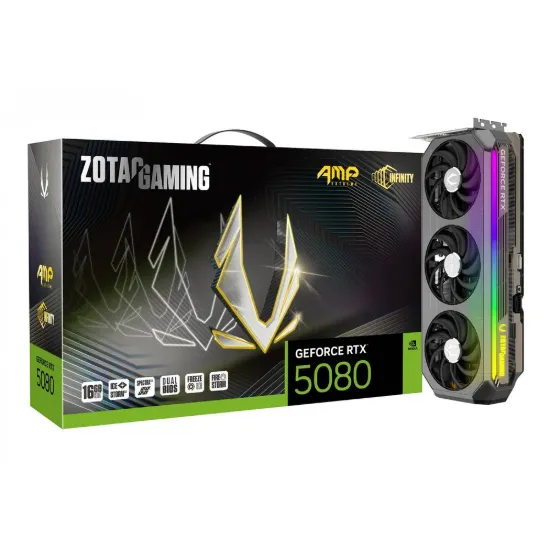 Obrázek Zotac GeForce RTX 5080 AMP Extreme Infinity 16GB GDDR7 DLSS4