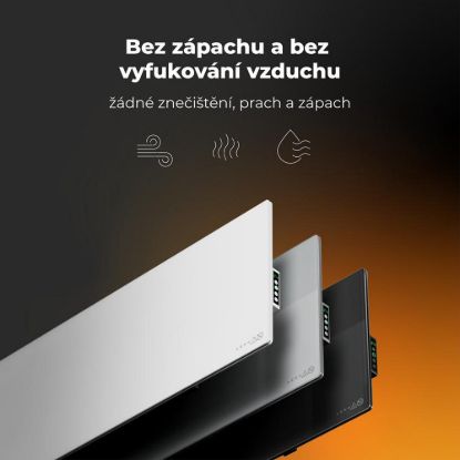 Obrázek AENO GH3s Chytré Topení, infrared + konvekce, tvrzené sklo,LED displej, 700W, Bílá