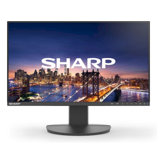 Obrázek Sharp 60006208 DD-EA271F Black 27" LCD monitor FHD(1920x1080) DP HDMI DVI VGA 150 mm height adjustable