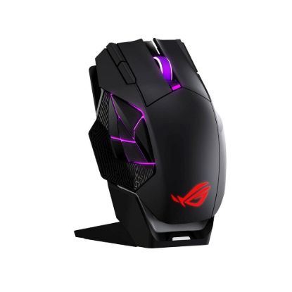 Obrázek ASUS myš ROG Spatha X 65K, Bezdrátová, až 65 000 DP I, ARGB, černá