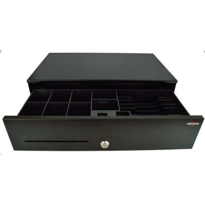 Obrázek Virtuos pokladní zásuvka SK- 500C, s kabelem 24V, pořadač 6/ 8, 9- 24V, černá