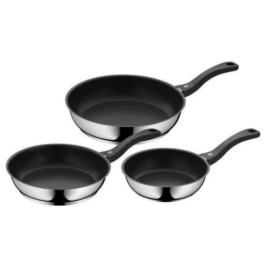Obrázek WMF sada pánví Devil, 3 kusy, 20 cm + 24 cm + 28 cm, nerezová ocel